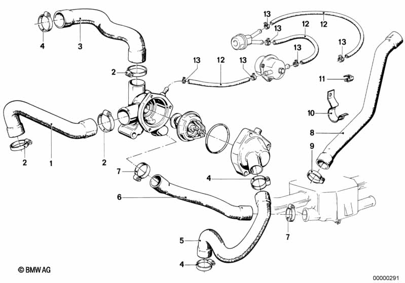 Genuine BMW 11531276385 E21 E28 Water Hose (Inc. 520i, 320 & 525e) | ML Performance UK Car Parts
