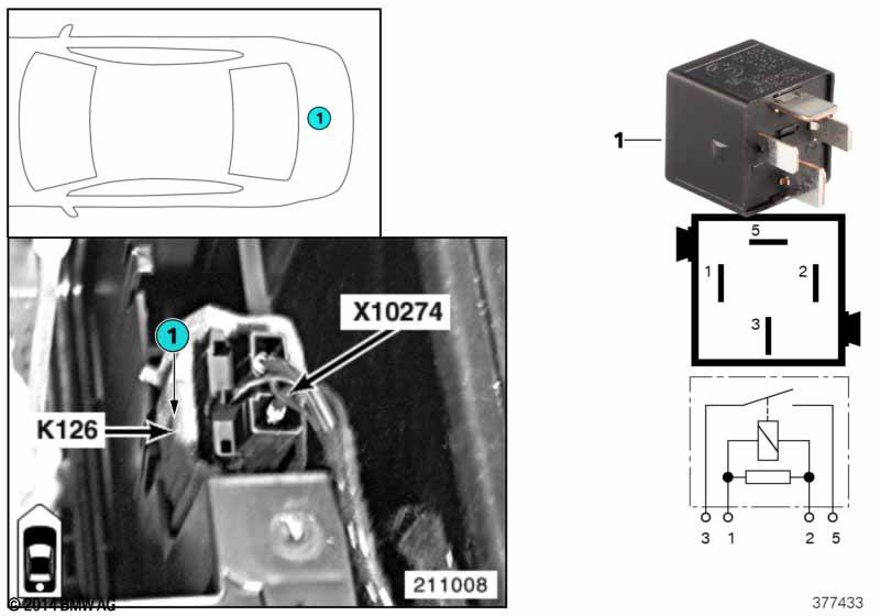 Relay, compressor, air suspension K126