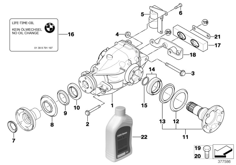 Genuine BMW 33117503356 E46 Bracket Vibration Damper SERVICE (Inc. 330Ci) | ML Performance UK Car Parts