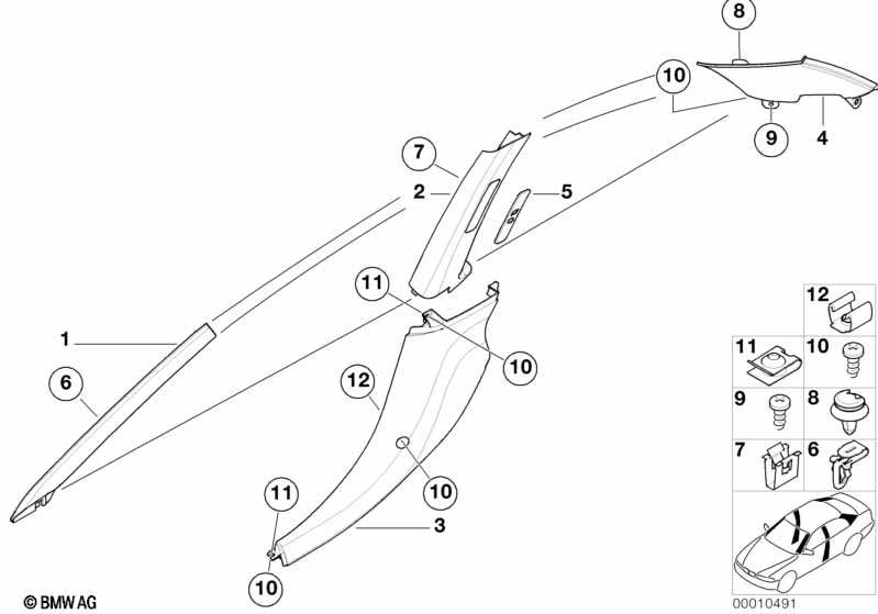 Genuine BMW 51438401398 E36 Trim Panel, Right Lower Centre Column BEIGE 2 (Inc. Z3) | ML Performance EU Car Parts