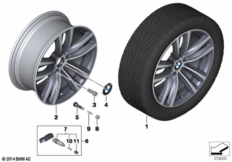 BMW LA wheel Double Spoke 466 - 19''