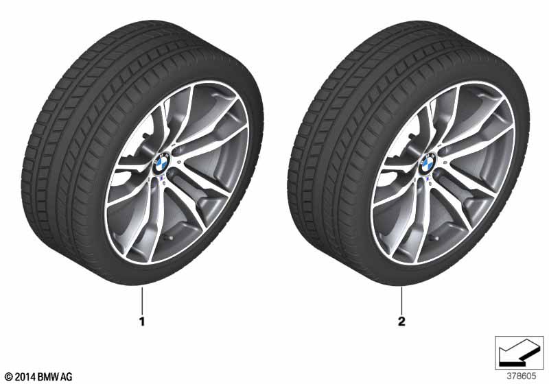 Winter wheel w.tire M doub.sp.611M-20