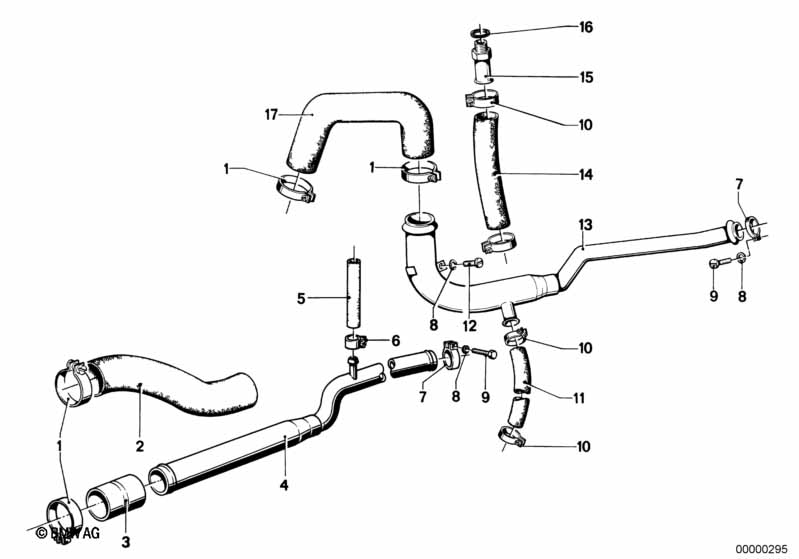 Genuine BMW 11531257371 E12 Hose (Inc. 2002 & 520) | ML Performance UK Car Parts