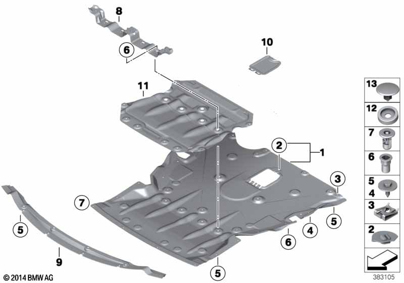 Genuine BMW 07147348512 F90 F92 G05 Expanding Nut (Inc. X3 20dX) | ML Performance UK Car Parts