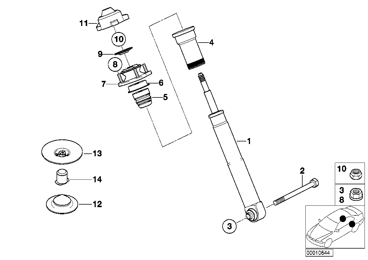 Genuine BMW 33521093417 E39 Supporting Cup (Inc. 540i, 525i & 530i) | ML Performance UK Car Parts