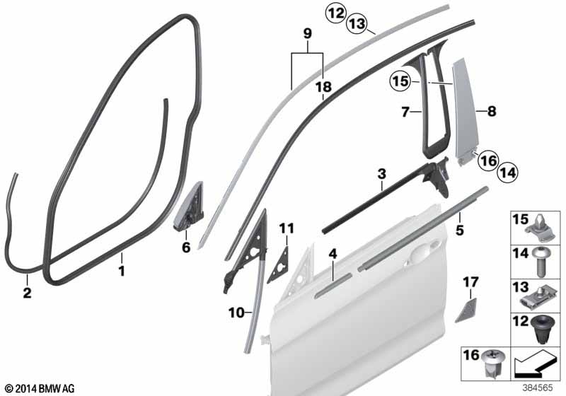 Genuine BMW 07131504184 R53 F07 E65 Expanding Nut (Inc. 640iX) | ML Performance UK Car Parts