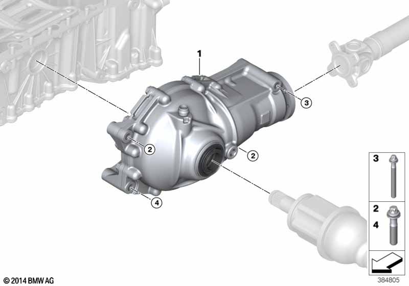 Front differential / mount