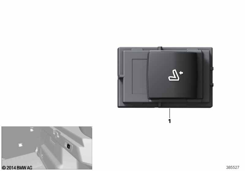 Switch, remote backrest release