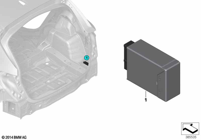 Genuine BMW 61357464634 F48 F45 F46 Control Unit For Remote Backrest Release (Inc. X1 18i, X1 28i & X1 18d) | ML Performance UK Car Parts