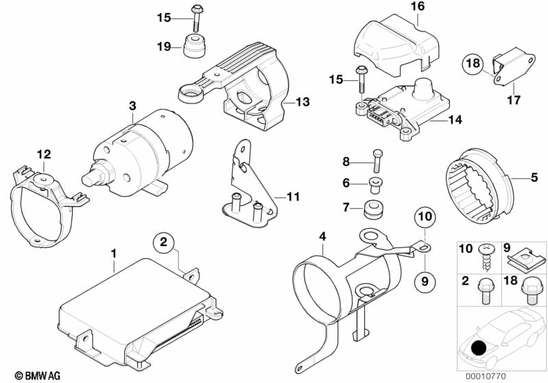 control unit/DSC sensors/compressor