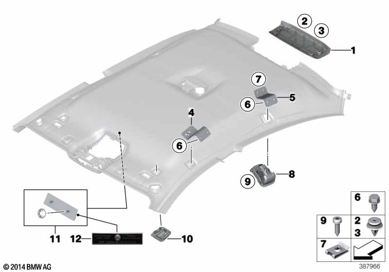 Genuine BMW 51448054088 Covering, Rear ALCANTARA ANTH. (Inc. 650iX, Alpina B6 & 650iX 4.0) | ML Performance EU Car Parts