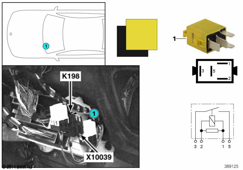 Relay, heated windshield/nozzle K198
