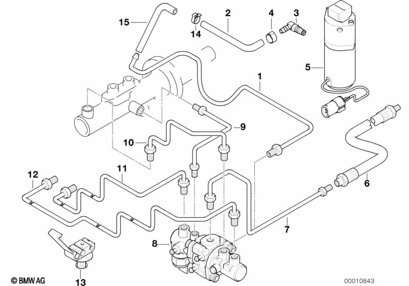 Genuine BMW 34511164195 E38 Support M12X1 (Inc. 750i & 750iL) | ML Performance UK Car Parts