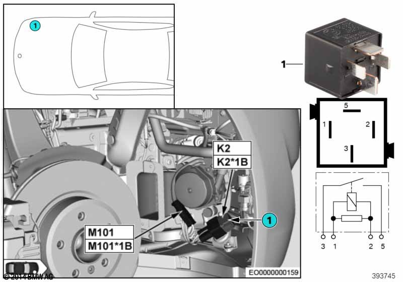Secondary air injection pump relay K2