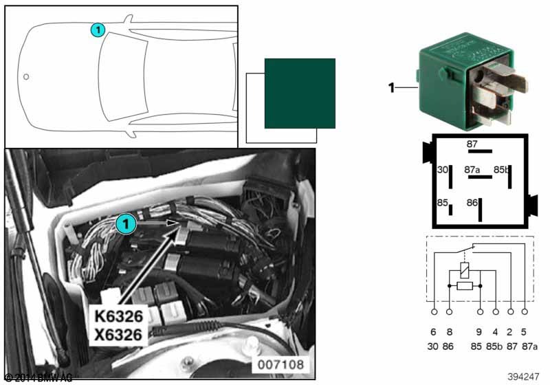 Relay, relief, Terminal 15 K6326