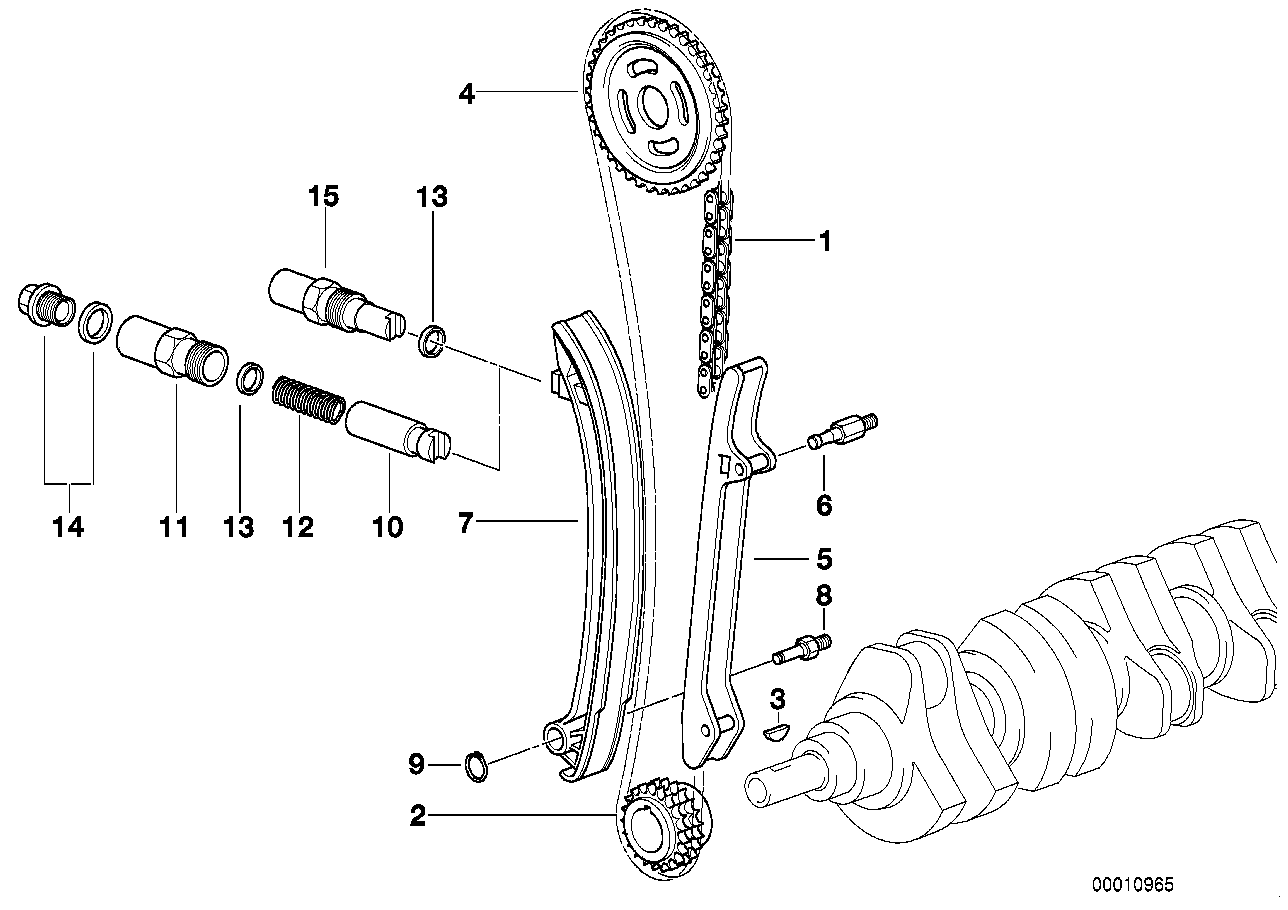 Genuine BMW 11311703746 E38 E83 E36 Cylinder (Inc. Z3 3.0i, X3 2.5i & Z4 2.2i) | ML Performance UK Car Parts