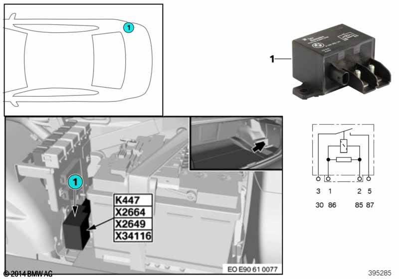 Relay separation 2nd battery K447