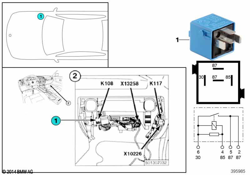 Relay for emergency power siren K108