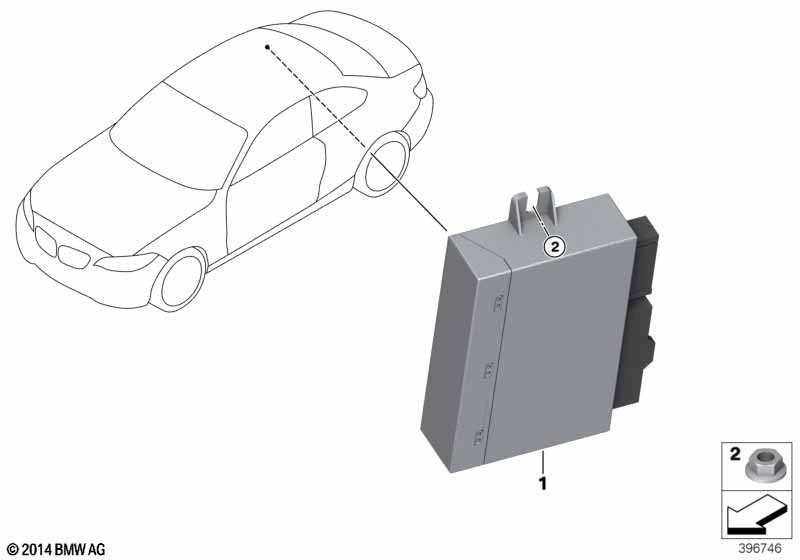 Control unit for convertible top module