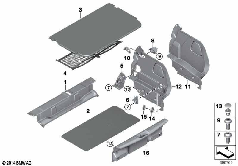 Trunk trim panel