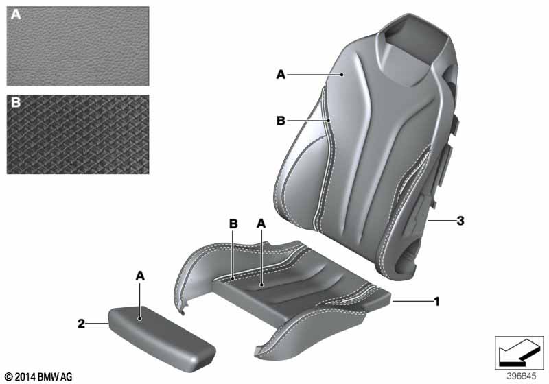 Individual sports seat cover, front