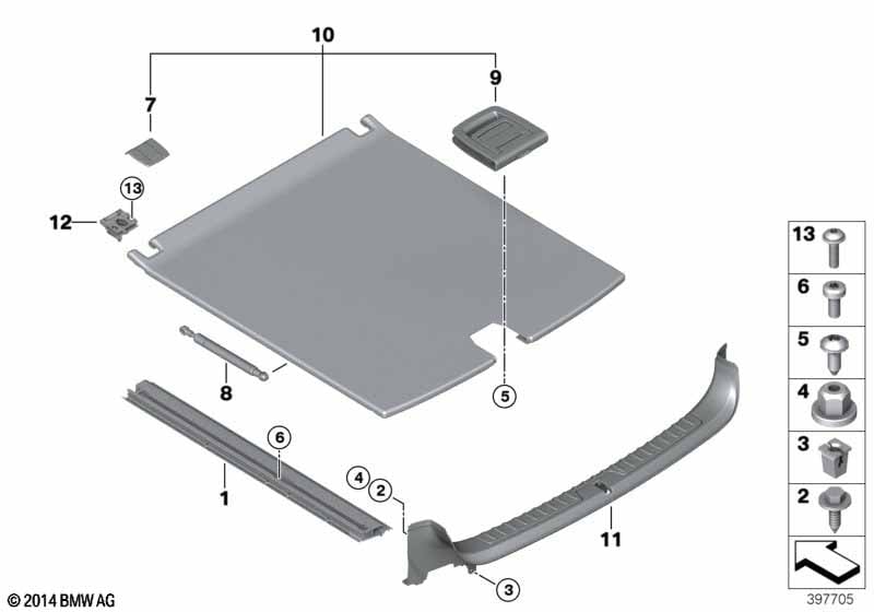 Genuine BMW 51477369386 F16 Trunk Floor SCHWARZ (Inc. X6) | ML Performance UK Car Parts
