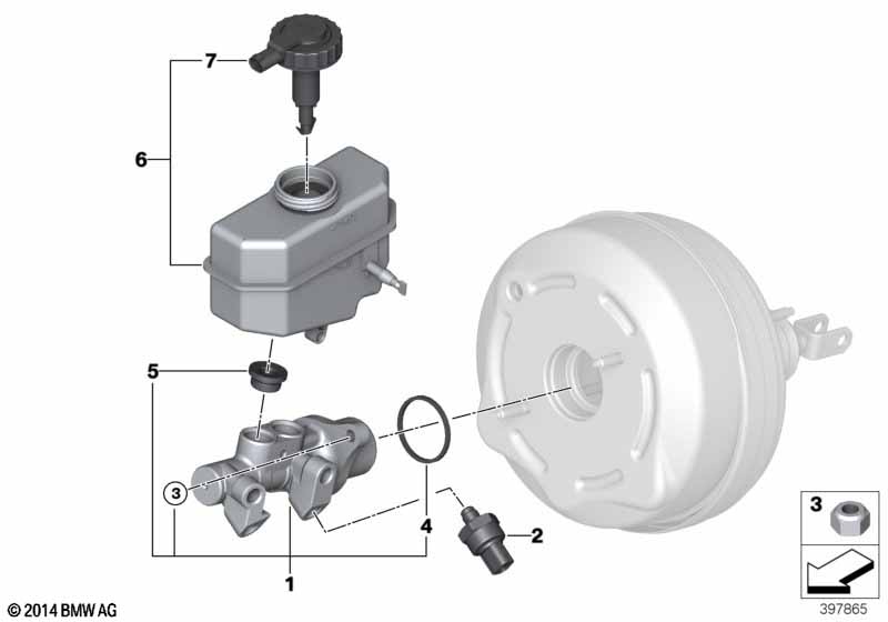 Genuine BMW 34317838638 E86 E46 E85 Brake Master Cylinder (Inc. M3 CSL, M3 & Z4 M3.2) | ML Performance EU Car Parts