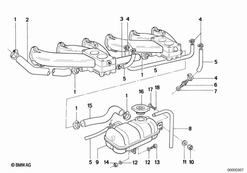 Genuine BMW 11531266509 E12 Hose (Inc. 3.0CSL, 2800CS & 528) | ML Performance UK Car Parts