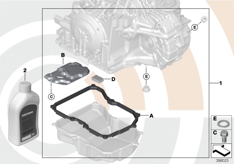 Fluid-change kit, autom. transmission