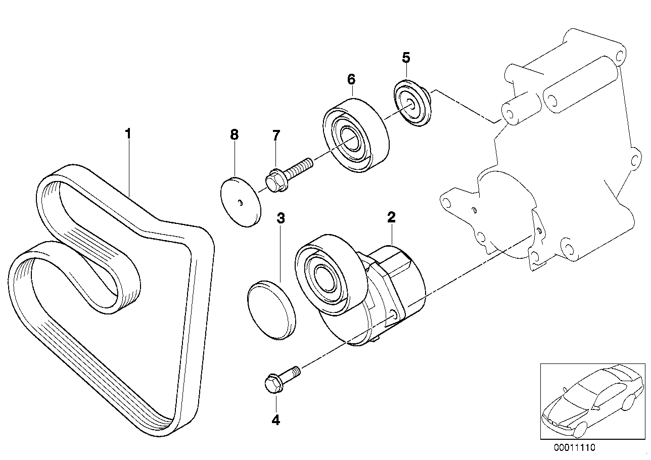 Genuine BMW 11281247280 E34 E36 Spacer Bush (Inc. 316g, Z3 1.9 & Z3 1.8) | ML Performance UK Car Parts
