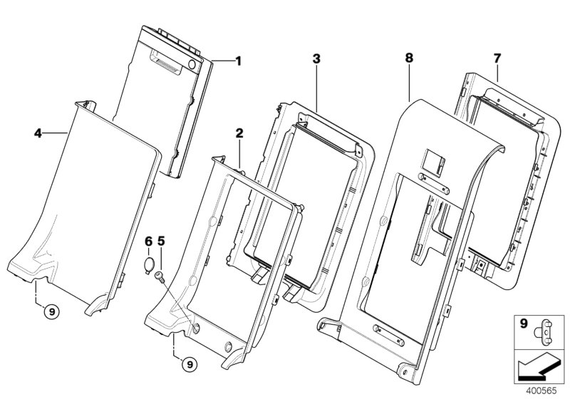 Genuine BMW 52209172238 E70 Ski Bag Cassette TABAK (Inc. X5 30dX, X5 35dX & X5 40iX) | ML Performance UK Car Parts