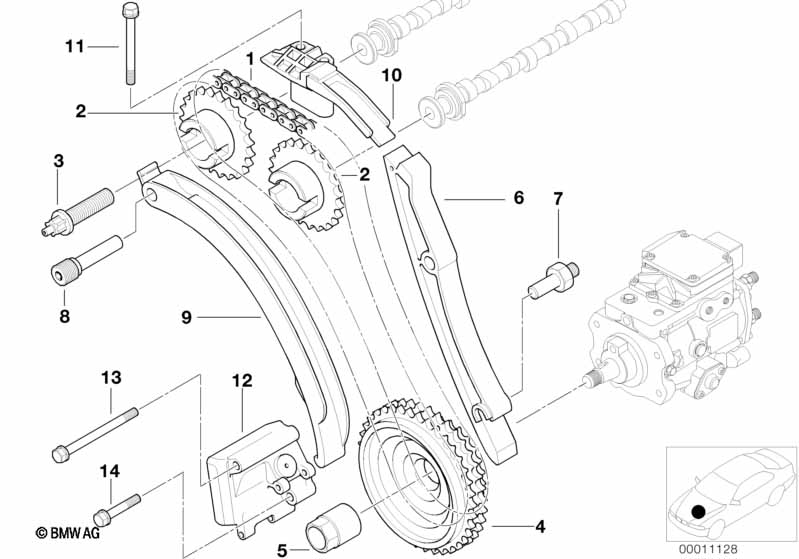 Mechanizm ster.-łańcuch sterujący górny