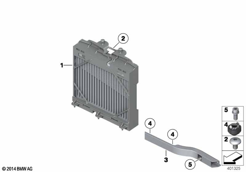 Genuine BMW 17117984390 F02 F01 F06 Bracket Oil Cooler Mounting (Inc. ALPINA B6, ALPINA B7X & ALPINA B7LX) | ML Performance EU Car Parts