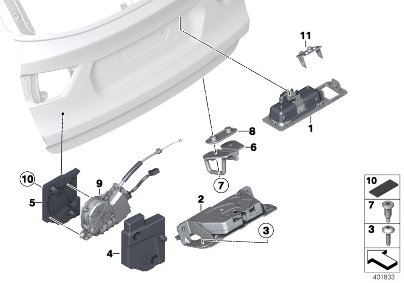 Genuine BMW 51247249578 F25 Trunk Lid Power Lock Drive SCA (Inc. X3) | ML Performance UK Car Parts