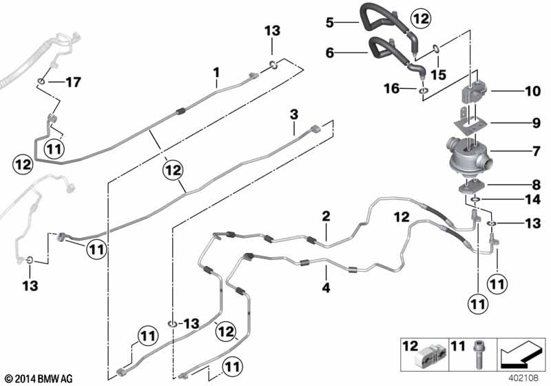 Genuine BMW 64119162114 F01 F04 G12 Flange (Inc. 740LdX, 760Li & ALPINA B7LX) | Duco Car Parts UK Car Parts