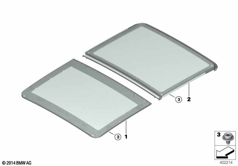 Panorama glass roof glass panel