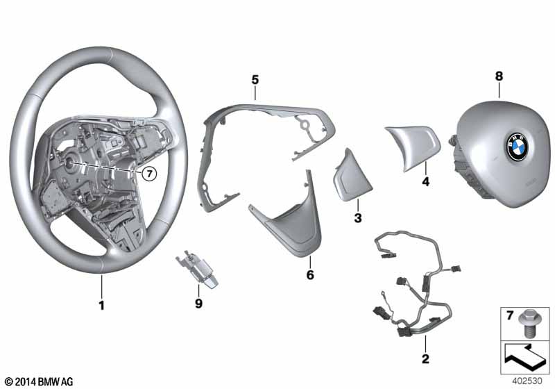 Genuine BMW 32306871211 F48 F45 Connecting Line, Steering Wheel (Inc. X2 18d, 216d & X2 20dX) | ML Performance UK Car Parts