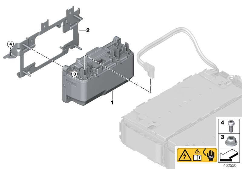 Genuine BMW 61278611941 F15 Bracket For Safety Box/Sme (Inc. X5 40eX) | ML Performance UK Car Parts