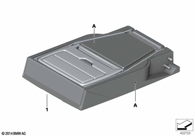 Genuine BMW 52207989255 F15 Armrest, Leather, Rear Center INDIVIDUAL (Inc. X5) | ML Performance EU Car Parts