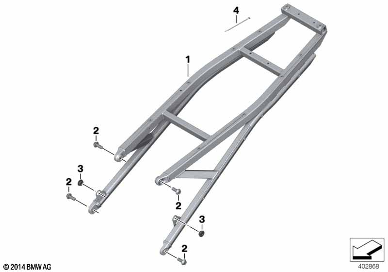 Rear frame