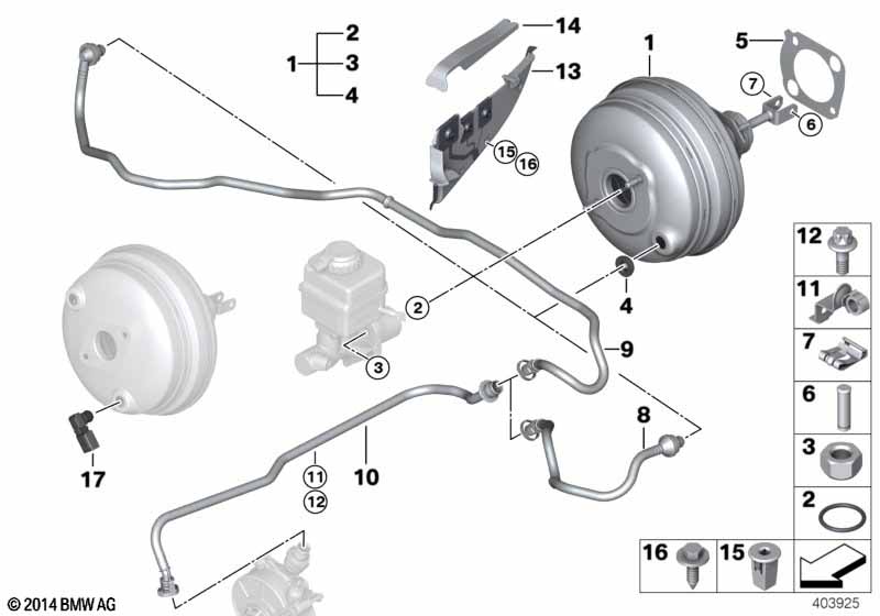 Genuine BMW 11667584945 F15 E70 F16 Vacuum Pipe With Non-Return Valve (Inc. X6 40iX, X6 35i & X5 40iX) | ML Performance UK Car Parts