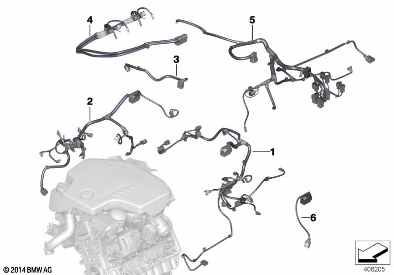 Genuine BMW 12517630861 F33 F30 F32 Wiring Harness, Eng. Sensoric Module 1 (Inc. 428iX, 328i & 428i) | ML Performance UK Car Parts