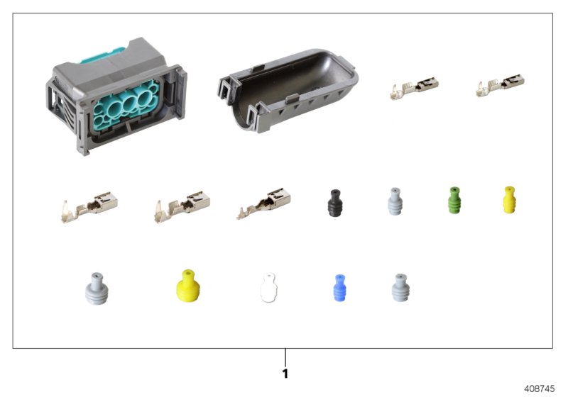Rep. kit for socket housing, 12-pin