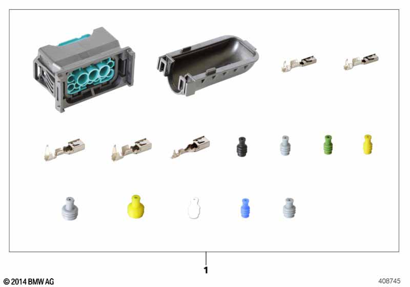 Rep. kit for socket housing, 12-pin
