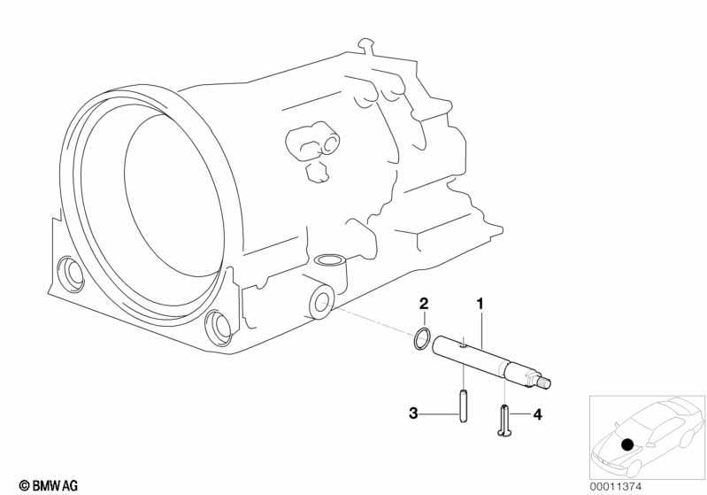 A4S 270R/310R selector rod