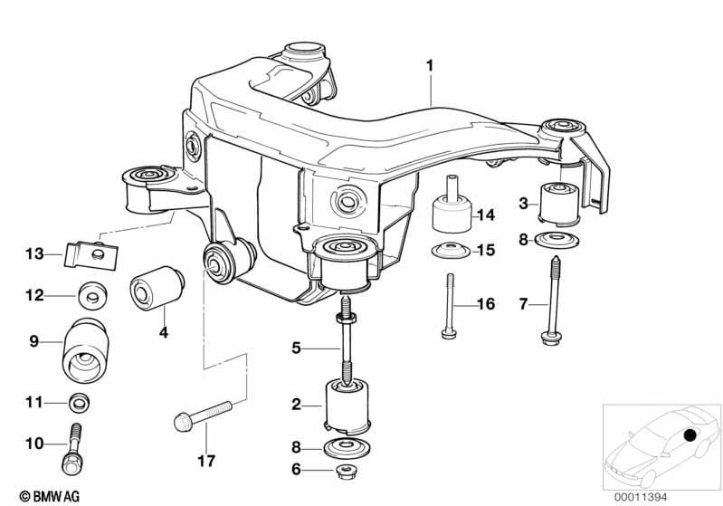 Rear axle carrier