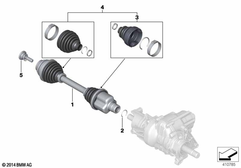 Output shaft front right