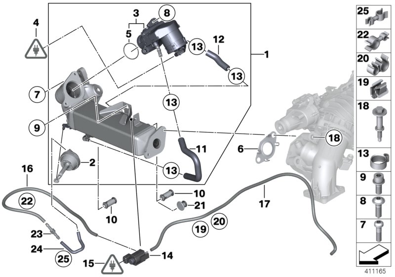 Genuine BMW 11618512374 F15 F34 F25 Fastening Elements (Inc. X3 30dX, 335dX & 535d) | ML Performance UK Car Parts