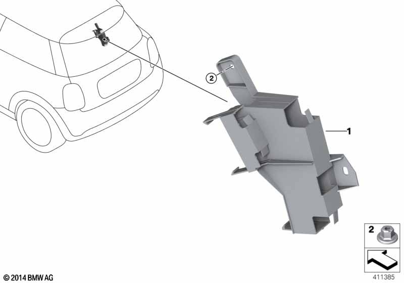 Bracket, control unit