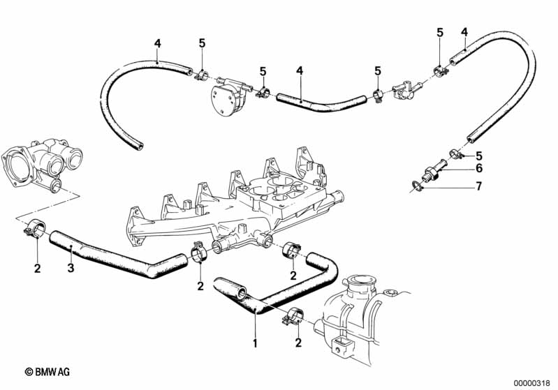 Genuine BMW 11531265112 E23 Hose (Inc. 728 & 730) | ML Performance UK Car Parts